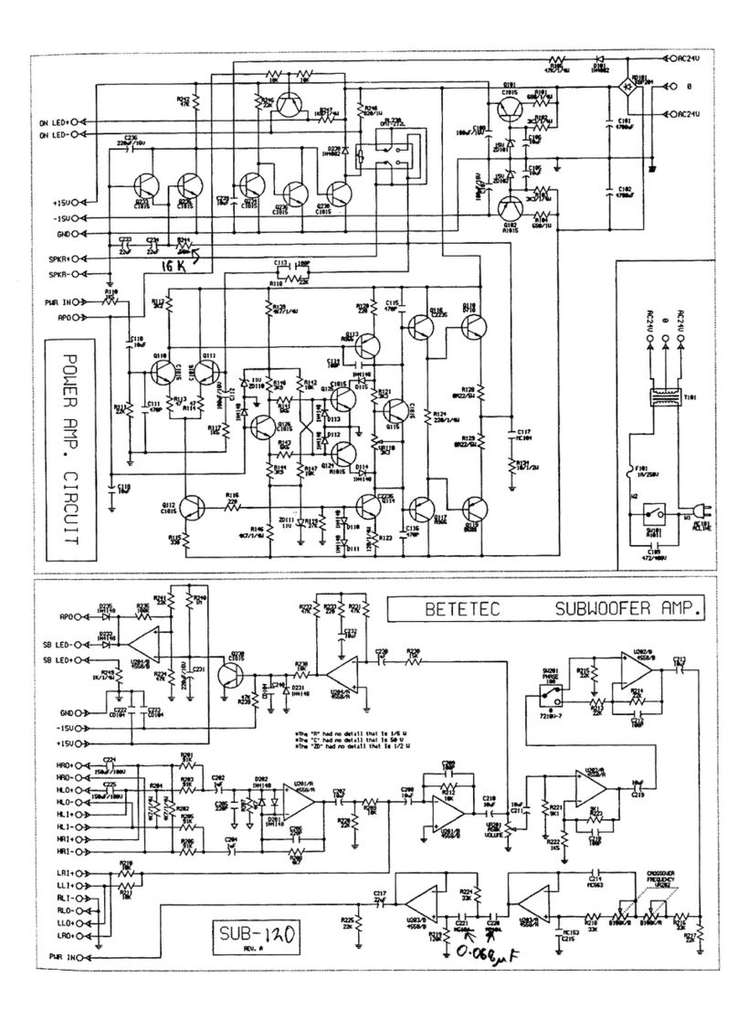 Aaron SUB-120 Mark II Service manual Aaron SUB-120 Mark II Service manual