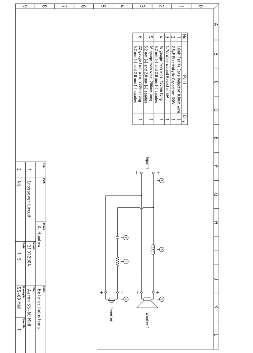 Aaron SS-60 Mark II Circuit diagrams
