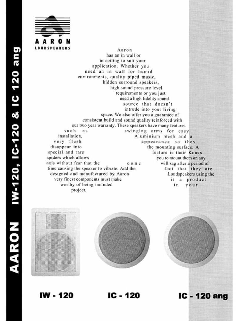 Aaron IC-120 User manual Aaron IC-120 User manual