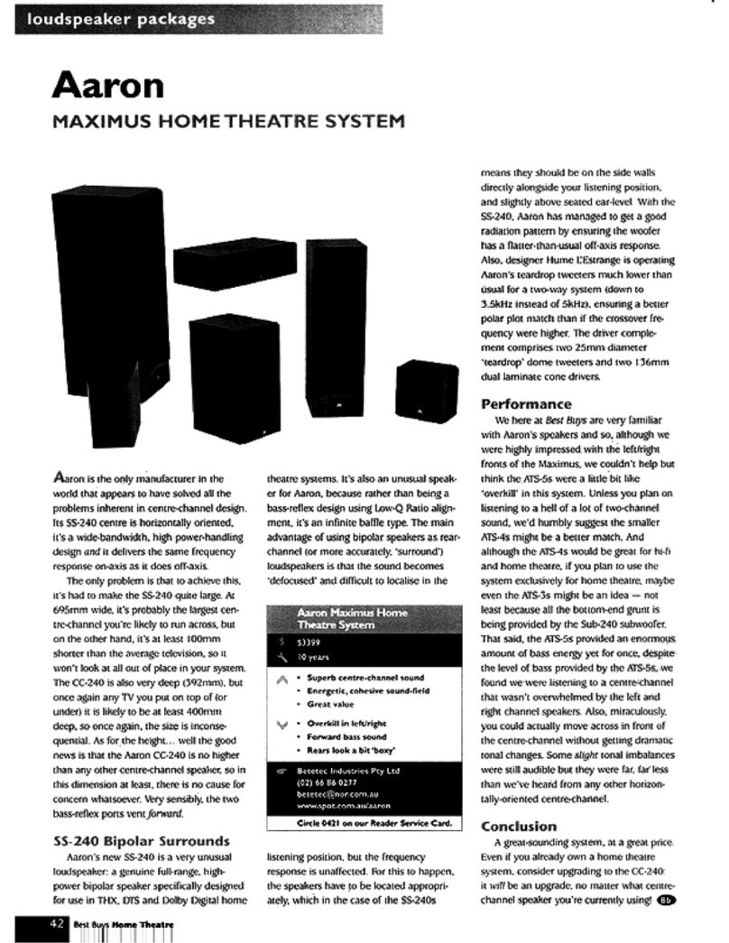 Aaron Maximus brochure