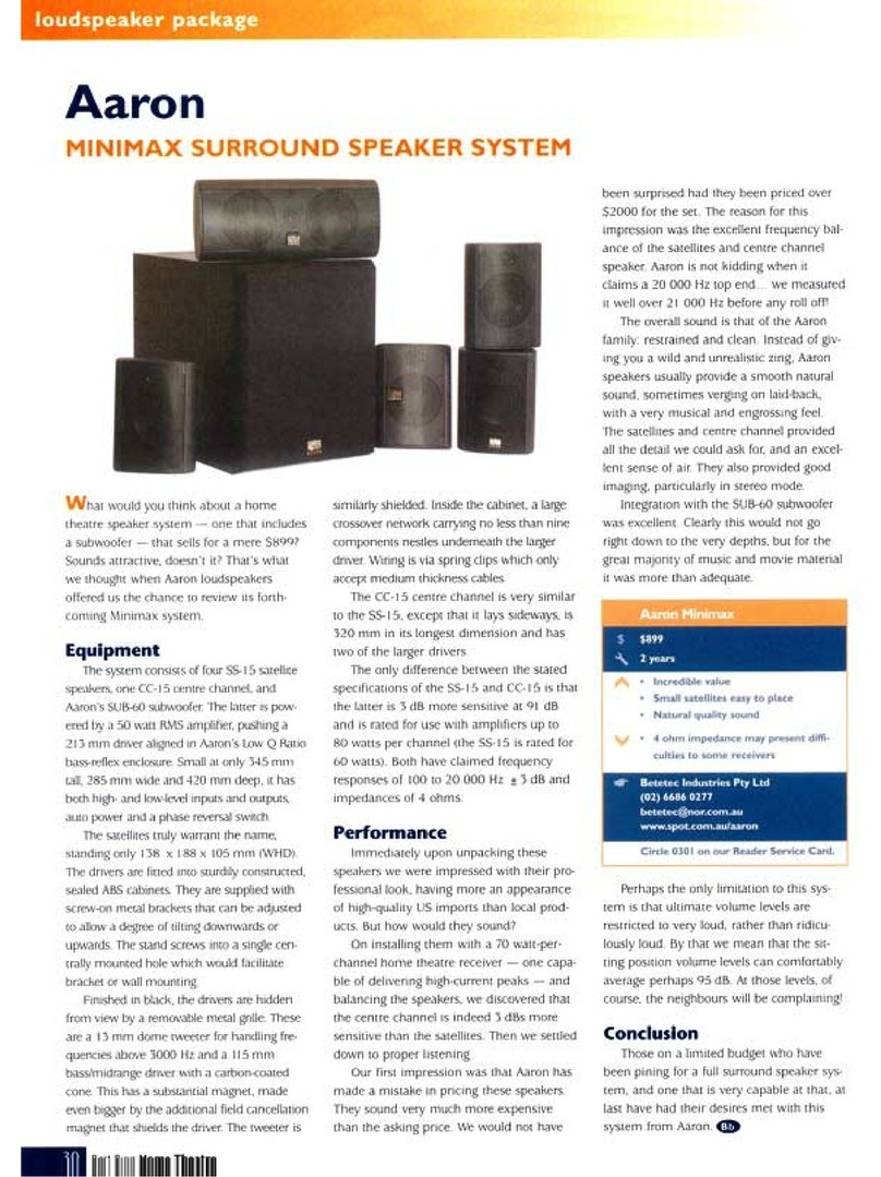 Aaron MiniMax brochure
