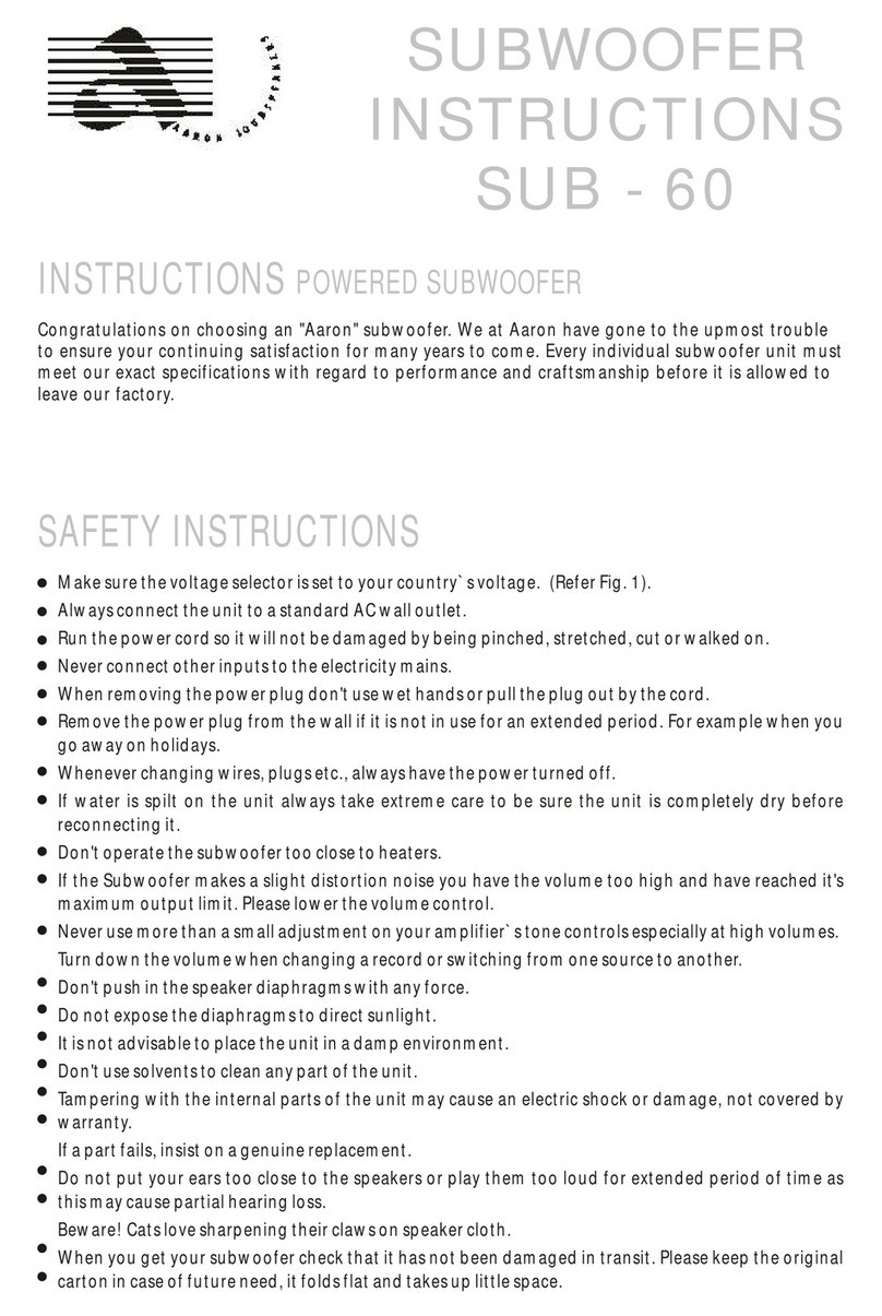 Aaron SUB-60 instructions