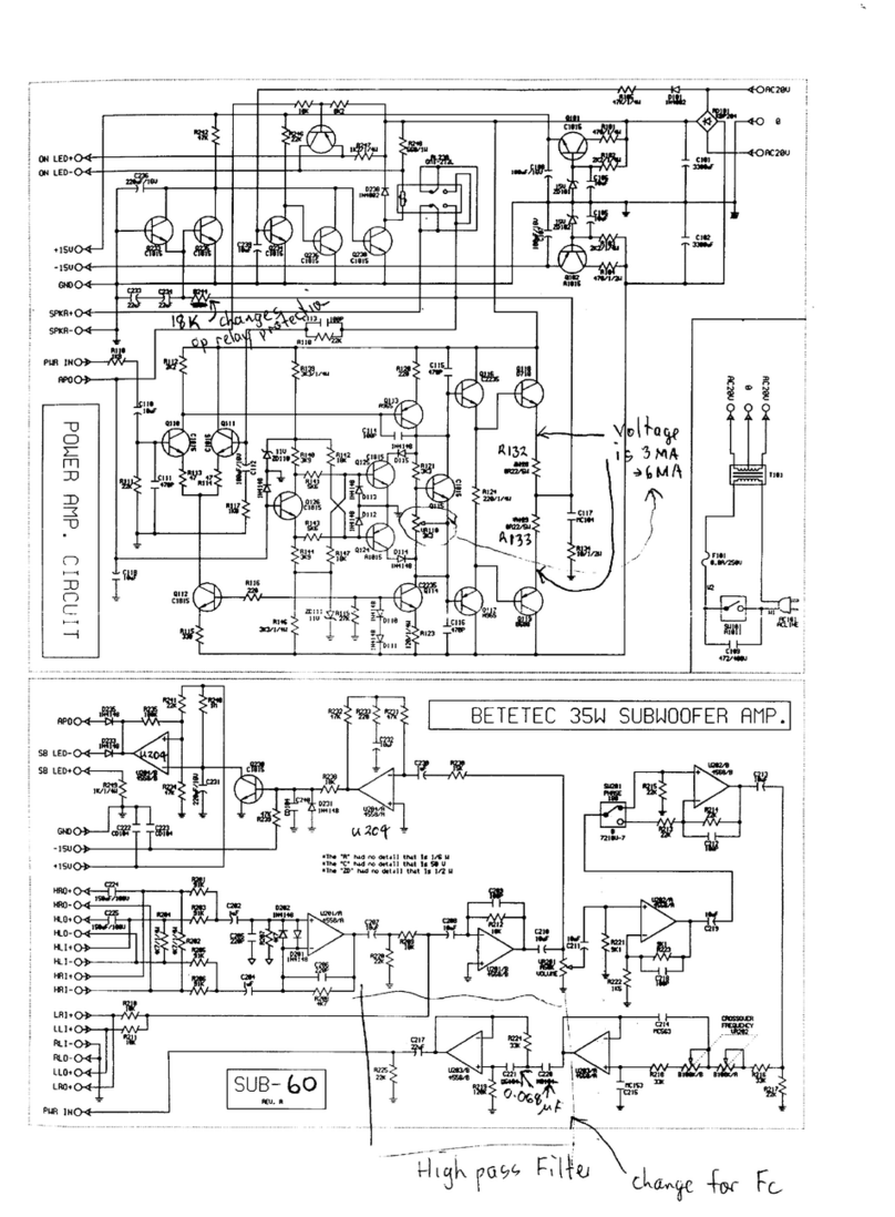 Aaron SUB-60 Mark II Circuit diagrams