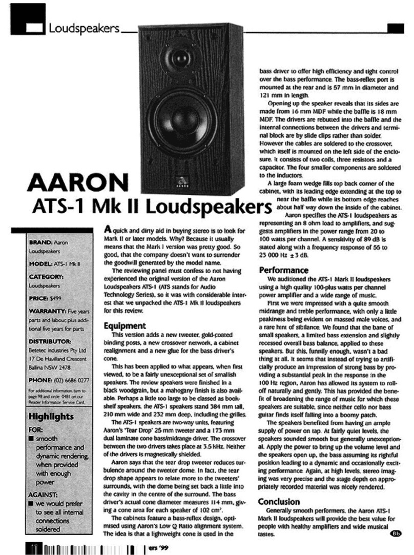 Aaron ATS-1 Mark II brochure