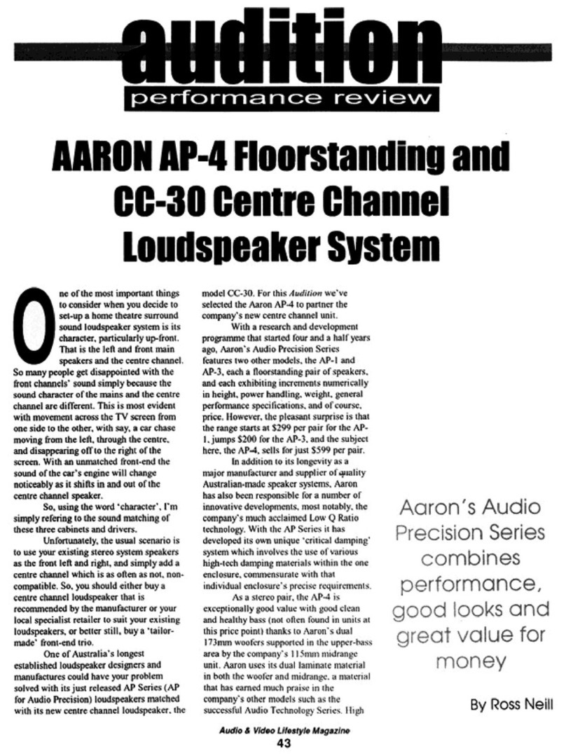 Aaron AP-4 User manual