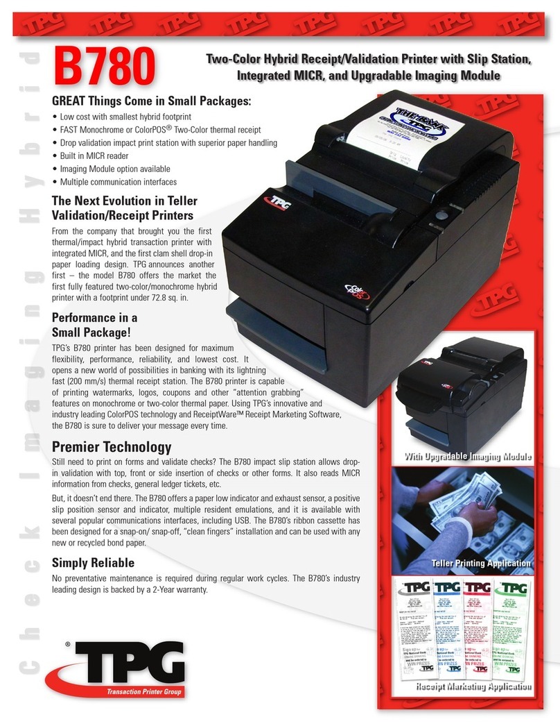 TPG B780 User manual