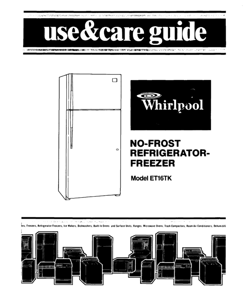 Whirlpool ET16TK Use & care guide