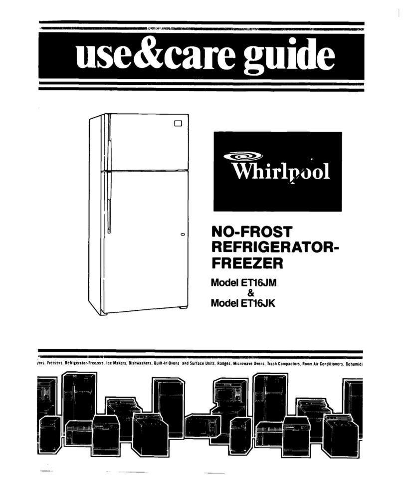 Whirlpool ET16JM Use & care guide