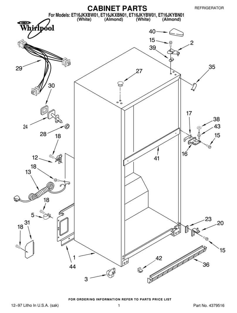 Whirlpool ET16JKXBN01 User manual