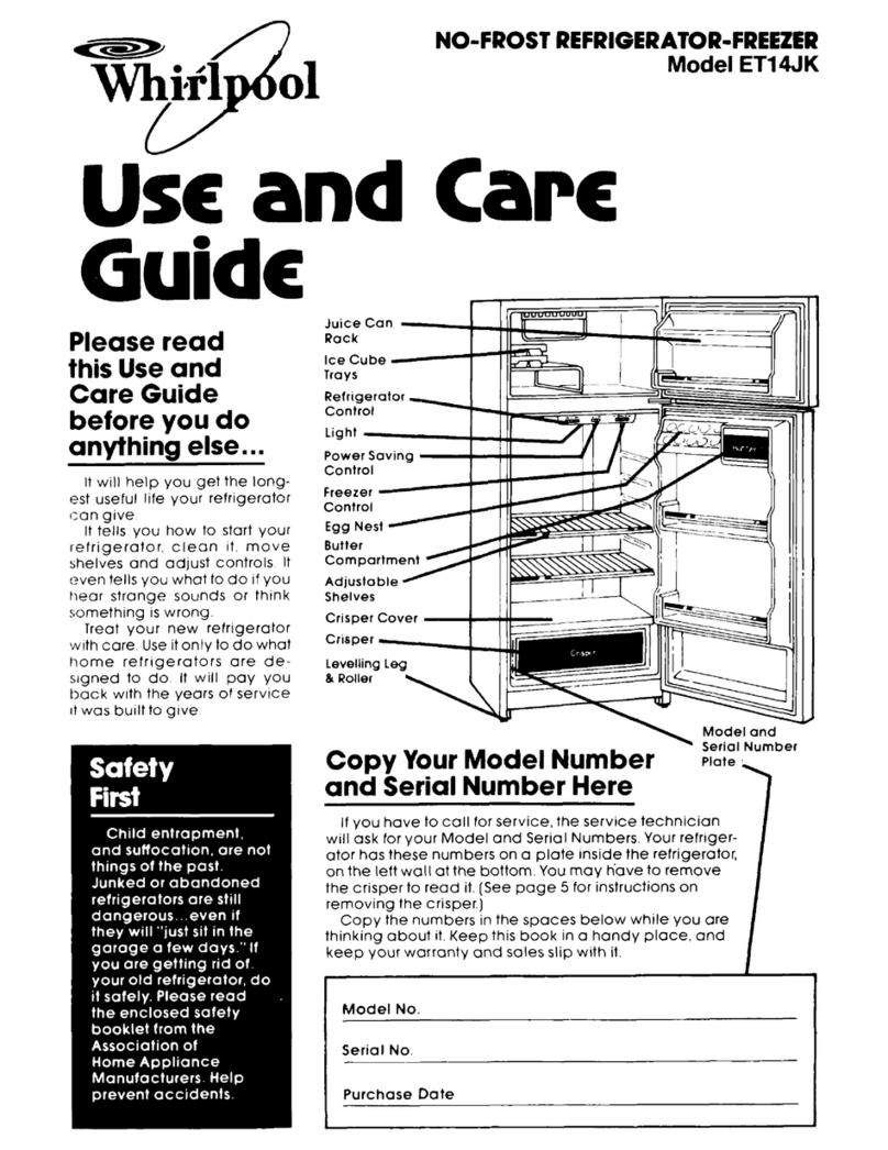 Whirlpool ET14JK User manual