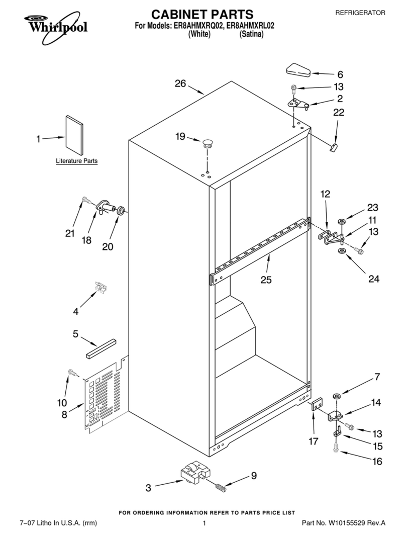 Whirlpool ER8AHMXRL02 parts manual