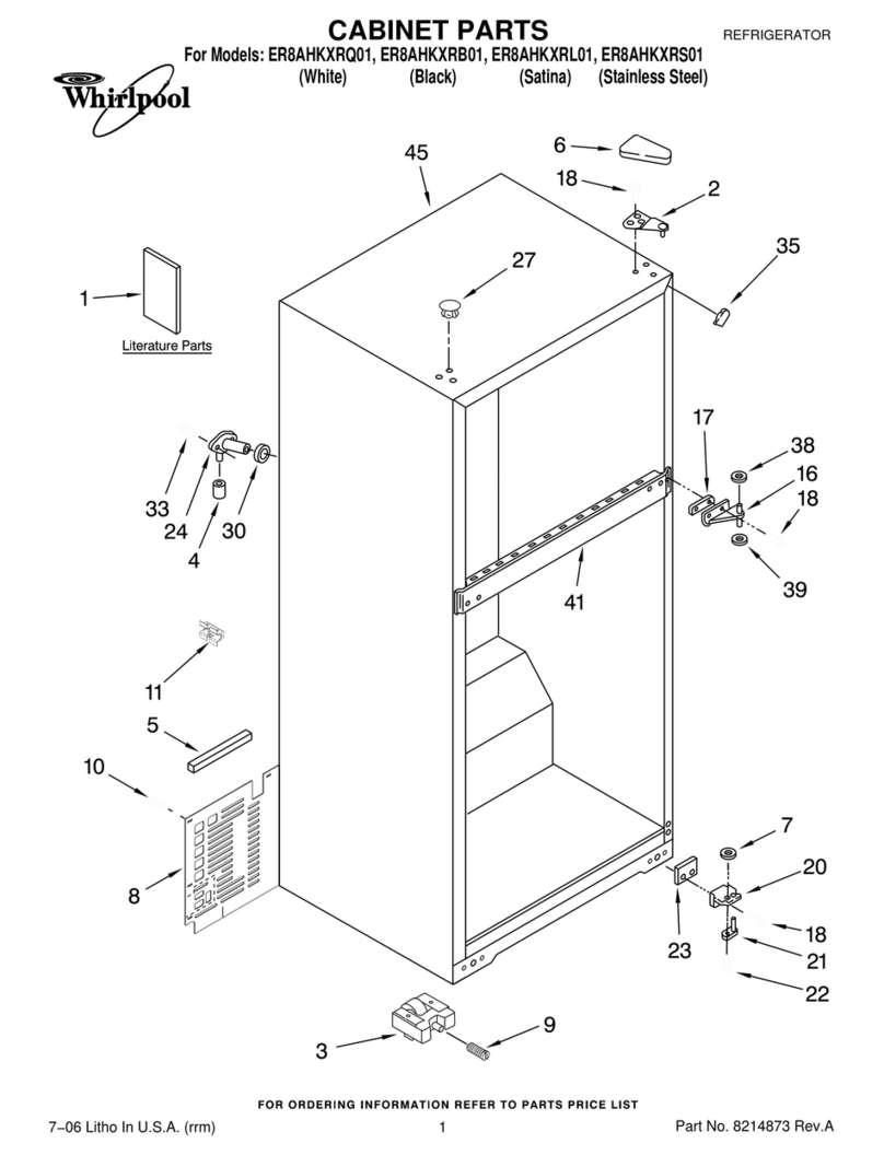 Whirlpool ER8AHKXRB01 parts manual