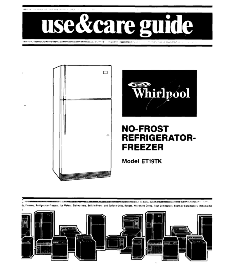 Whirlpool ET19TK User manual Whirlpool ET19TK User manual