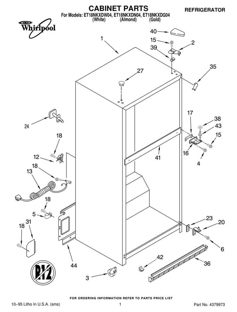 Whirlpool ET18NKXDG04 parts list