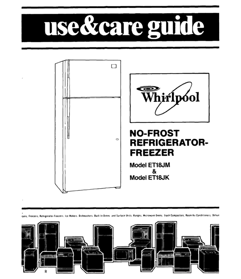 Whirlpool ET18JK Use & care guide