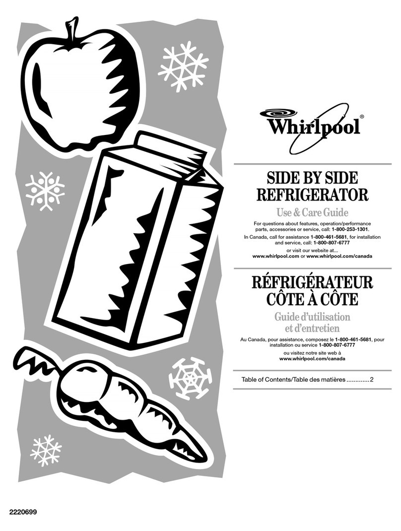 Whirlpool ED7FHGXKB00 User manual