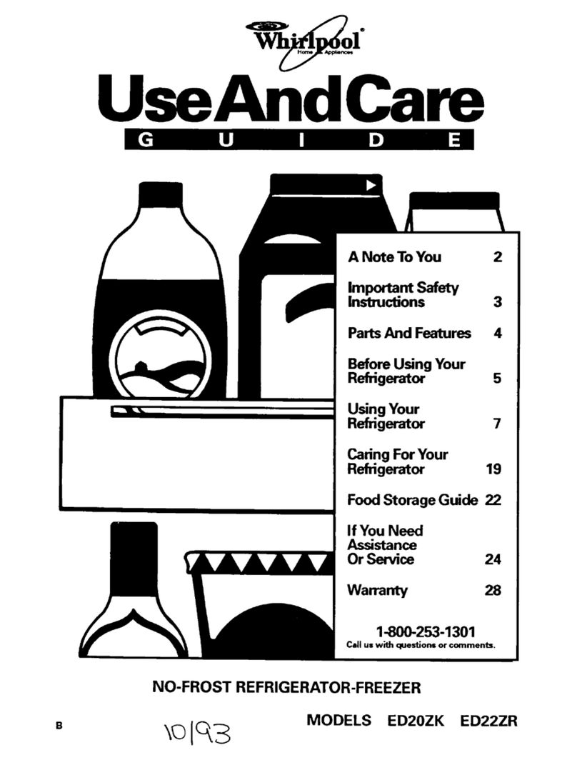 Whirlpool EDZOZK User manual