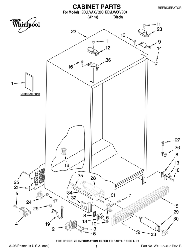 Whirlpool ED5LVAXVB00 parts list