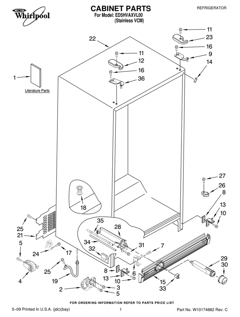 Whirlpool ED5HVAXVL00 parts list