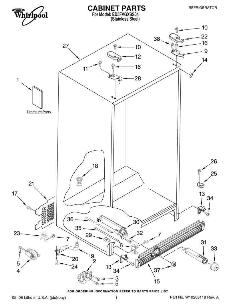 Whirlpool ED5FVGXSS04 parts list