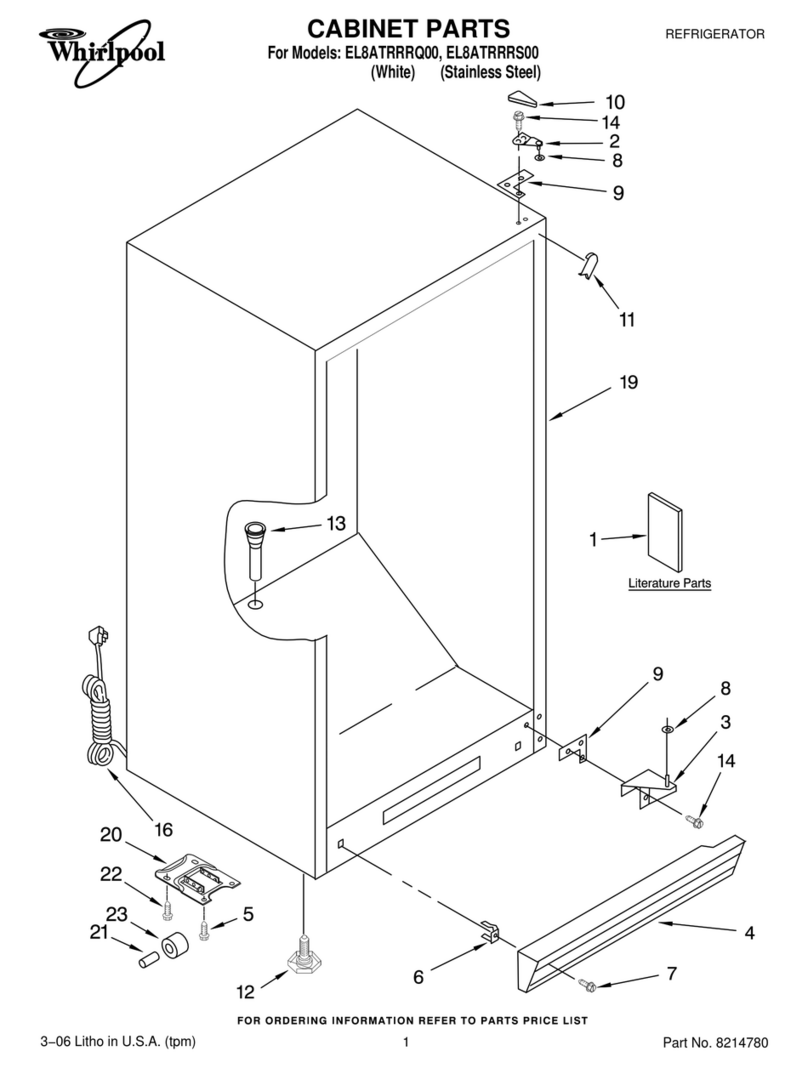 Whirlpool EL8ATRRRQ00 User manual Whirlpool EL8ATRRRQ00 User manual