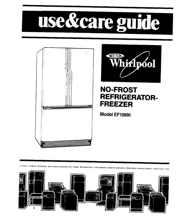 Whirlpool EF19MK Use & care guide