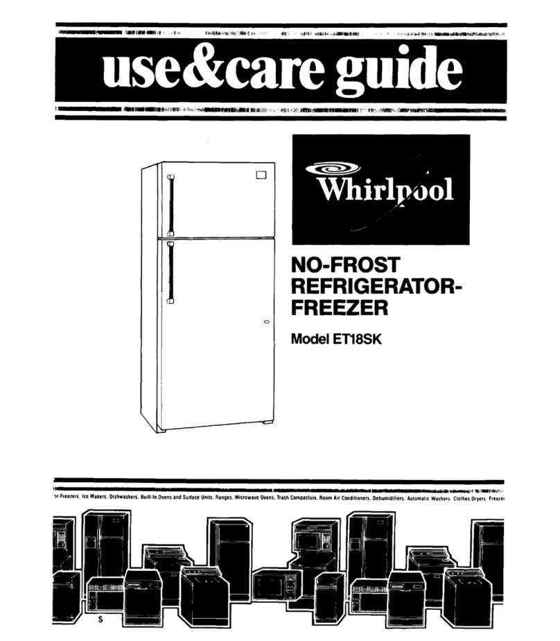 Whirlpool ETl8SK Use and care guide