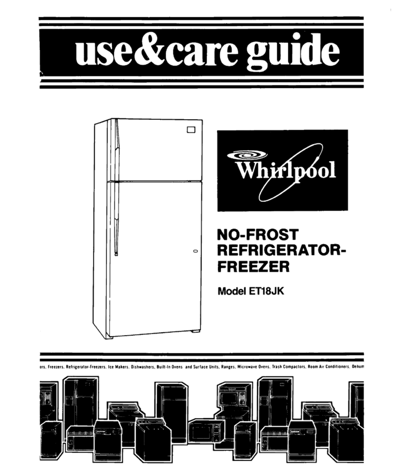 Whirlpool ETl8JK Use & care guide
