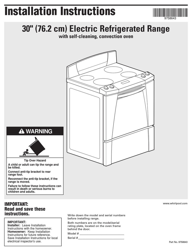 Whirlpool GR556LRKB0 installation instructions