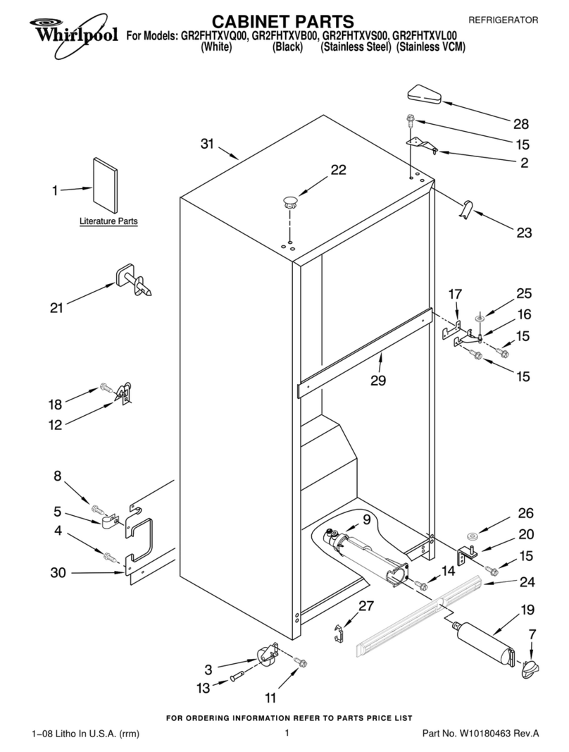 Whirlpool GR2FHTXVB00 parts manual