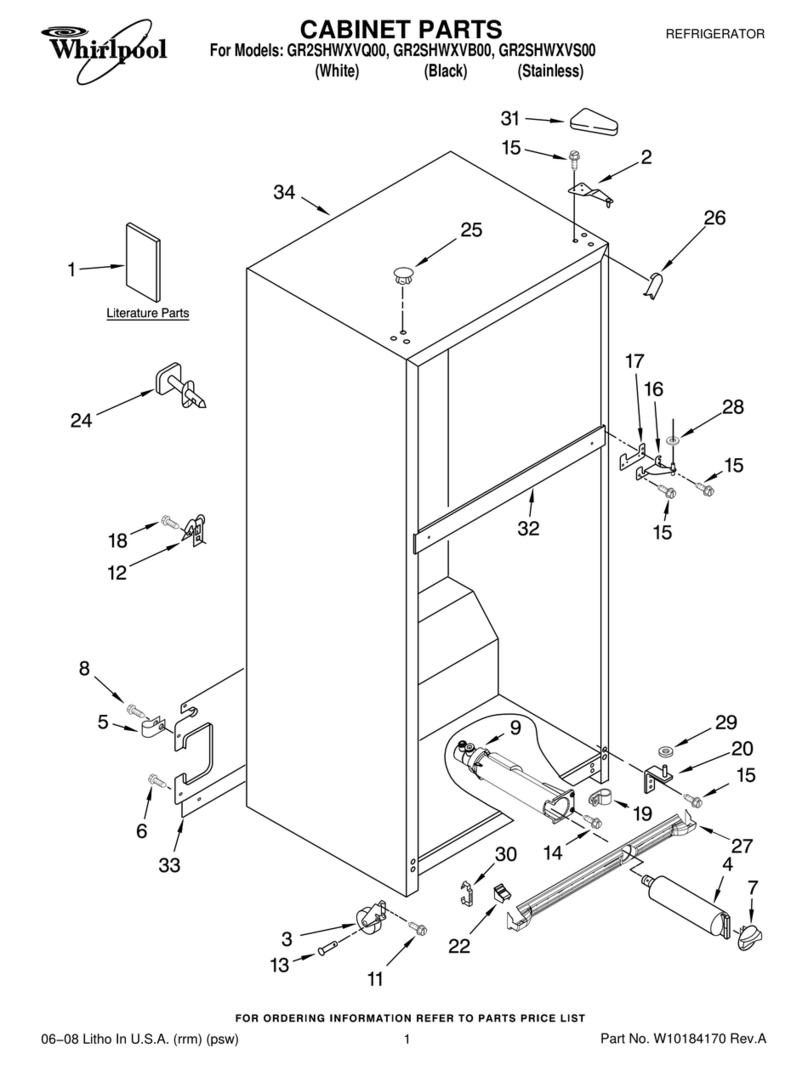 Whirlpool GR2SHWXVB00 parts manual