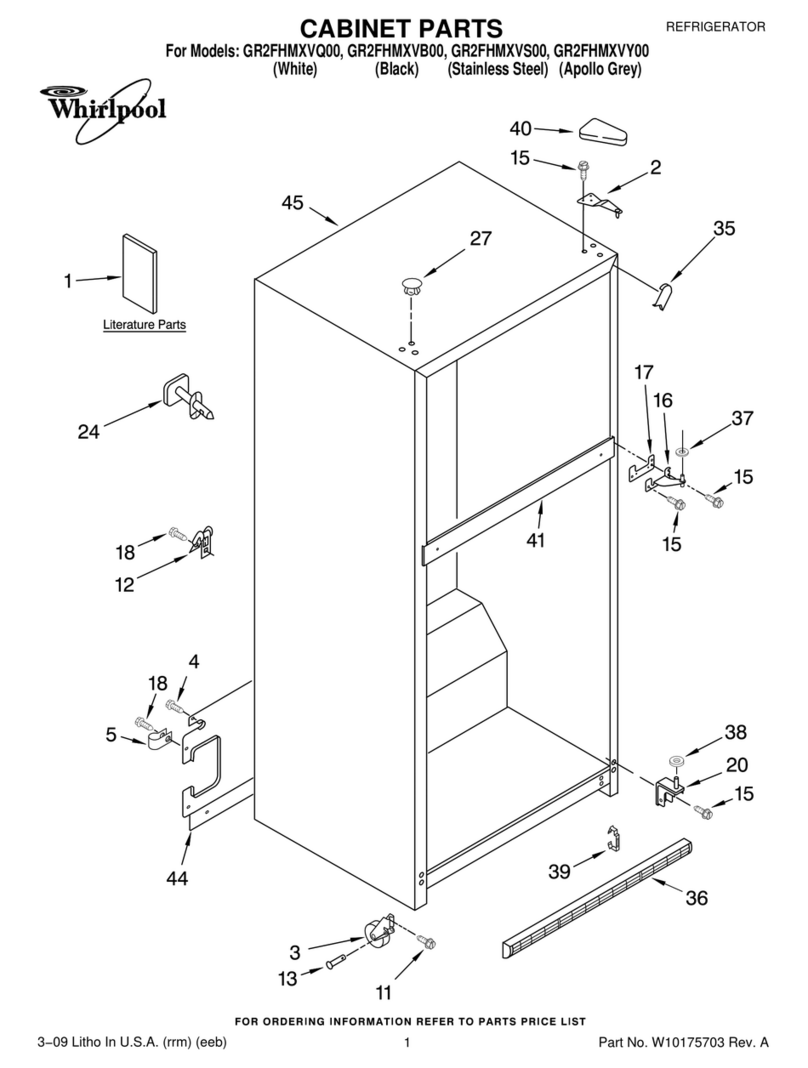 Whirlpool GR2FHMXVB00 User manual