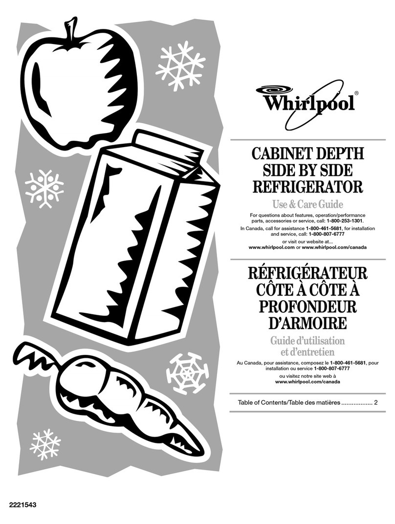 Whirlpool GC5SHGXKB00 Use & care guide