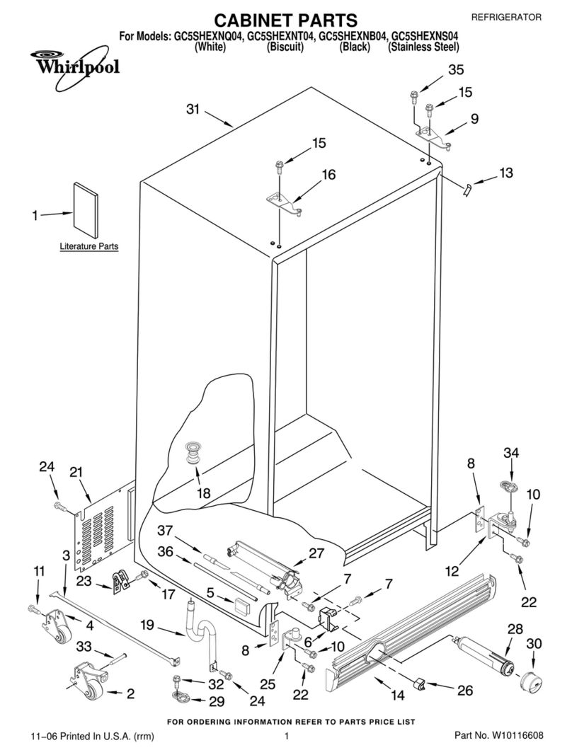 Whirlpool GC5SHEXNB04 User manual