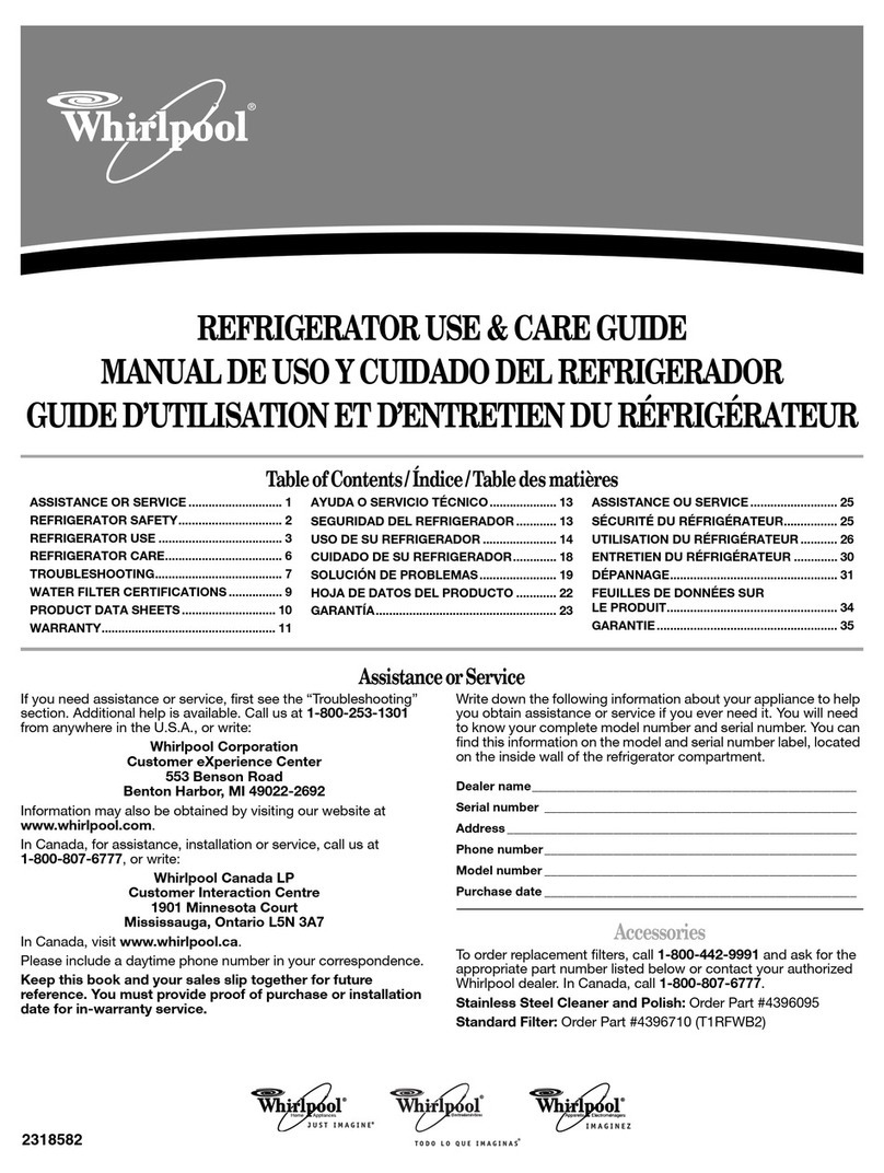 Whirlpool GC5THEXNB01 User manual