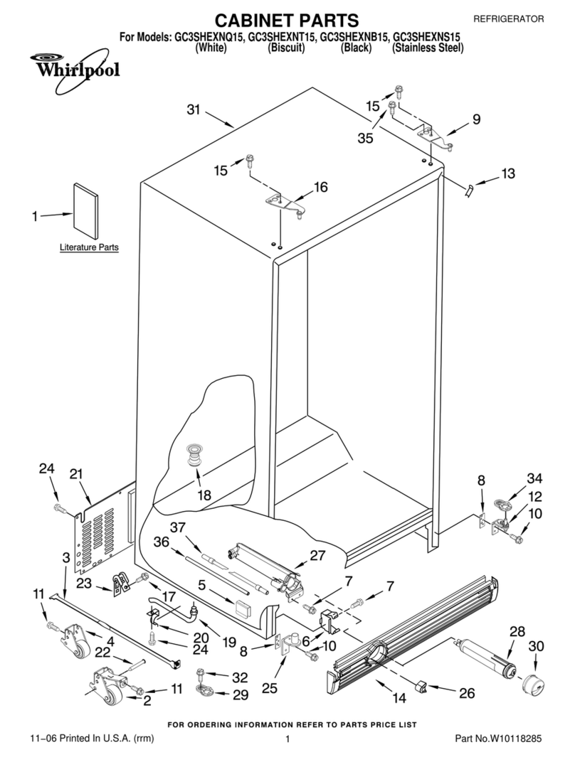 Whirlpool GC3SHEXNB15 parts manual