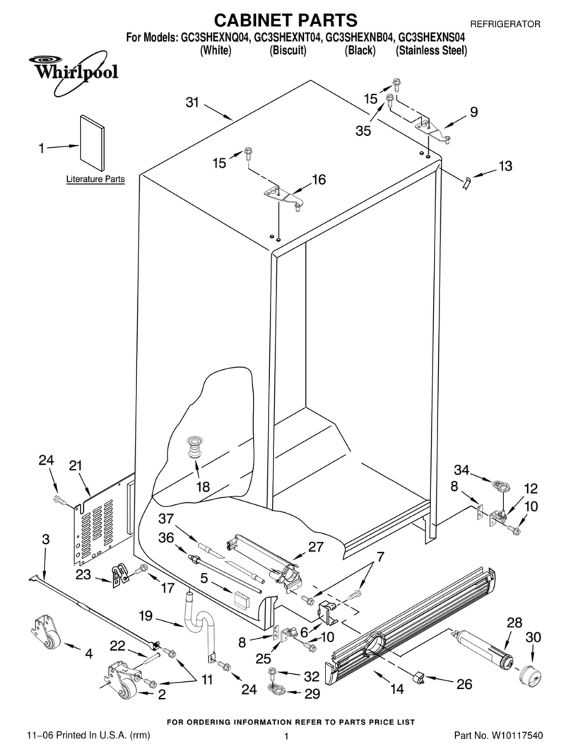 Whirlpool GC3SHEXNB04 parts manual