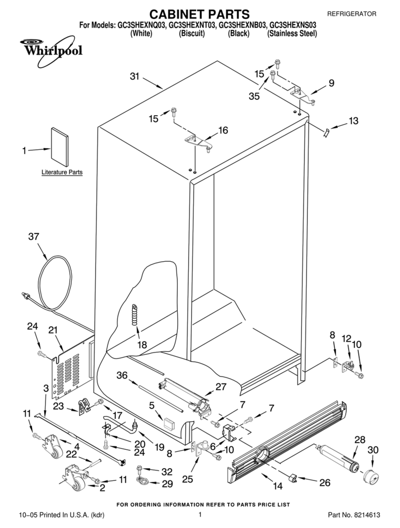 Whirlpool GC3SHEXNB03 User manual