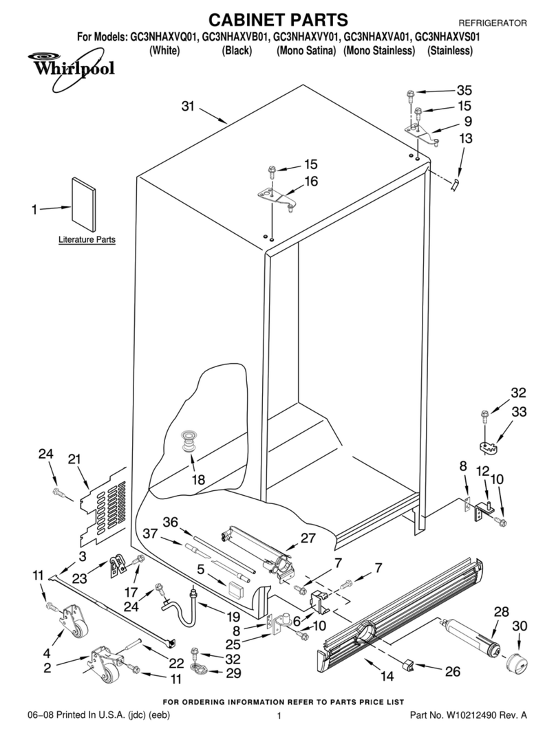 Whirlpool GC3NHAXVA01 parts manual