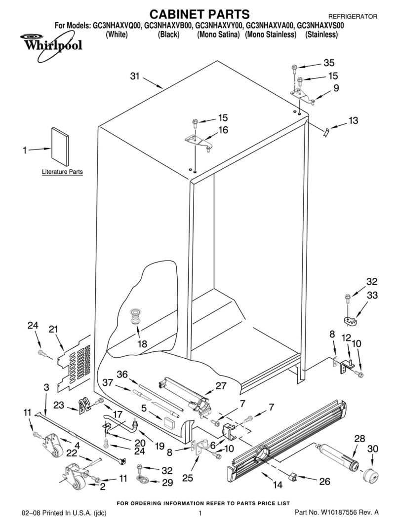 Whirlpool GC3NHAXVA00 parts manual