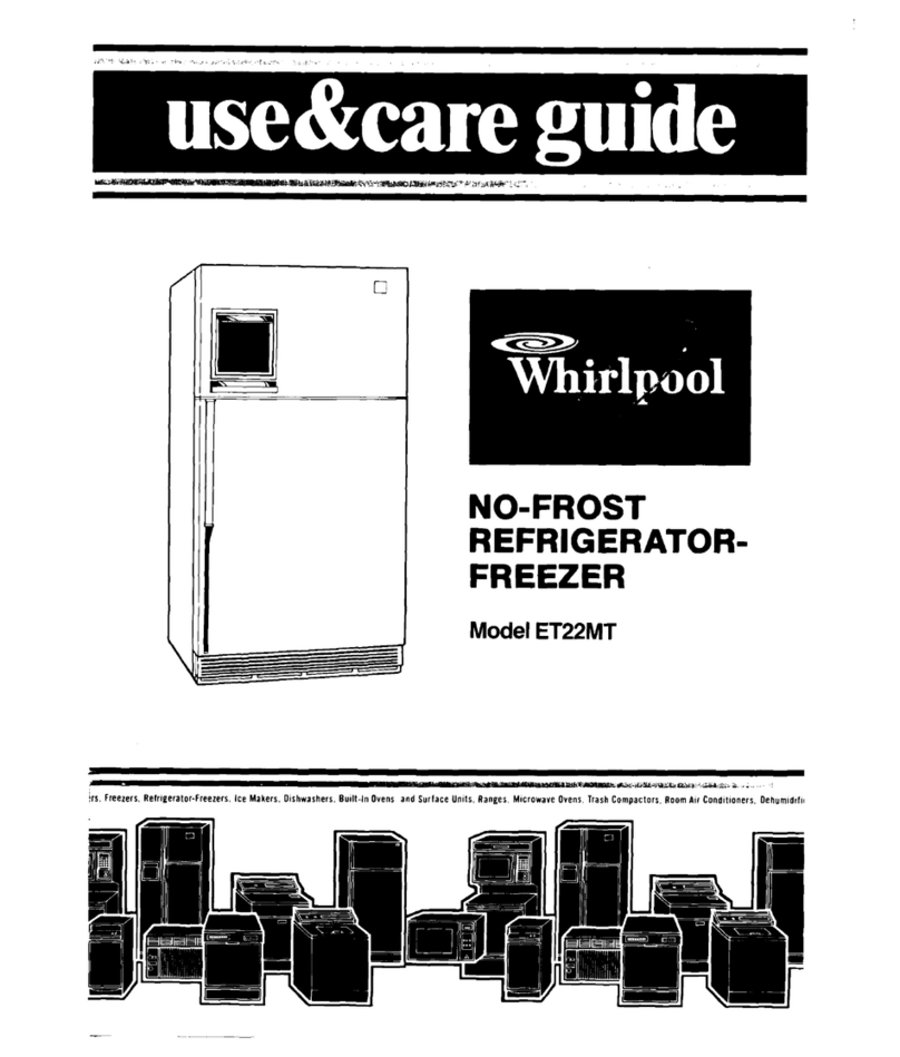 Whirlpool ET22MT Use & care guide