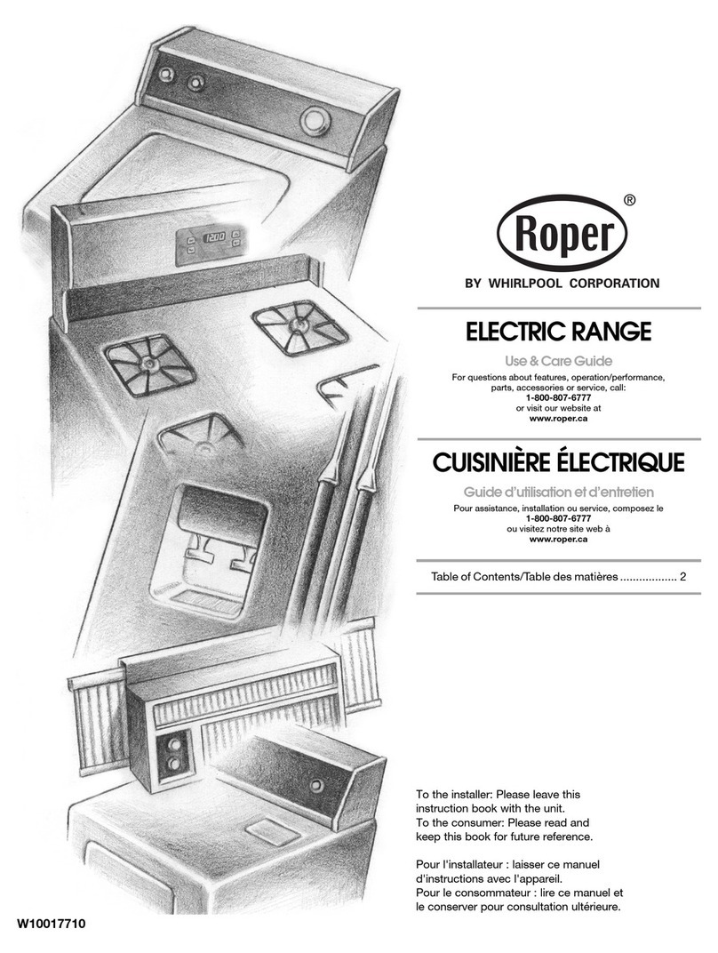 Whirlpool W10017710 Use and care guide