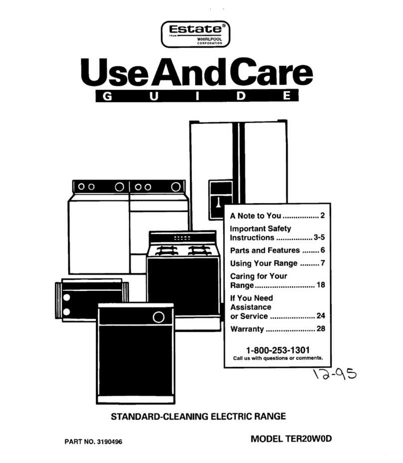 Whirlpool TER20WOD User manual