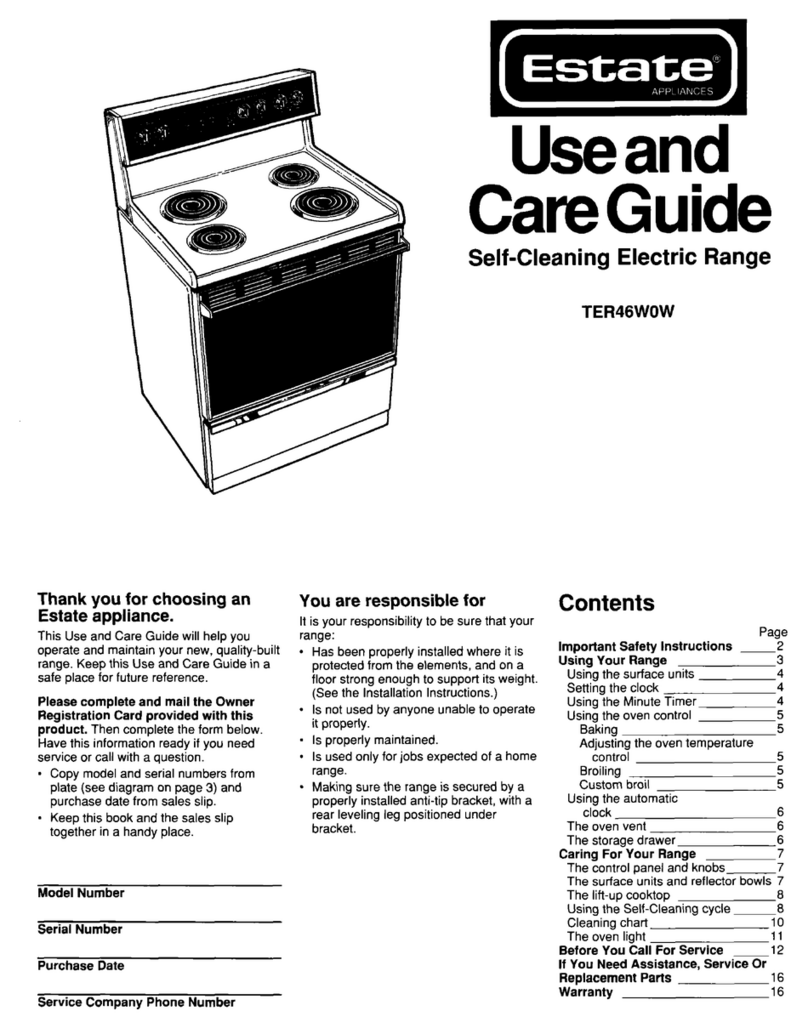 Whirlpool TER46WOW Use & care guide