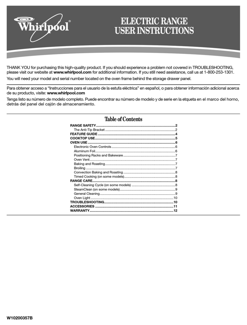 Whirlpool W10200357B User manual
