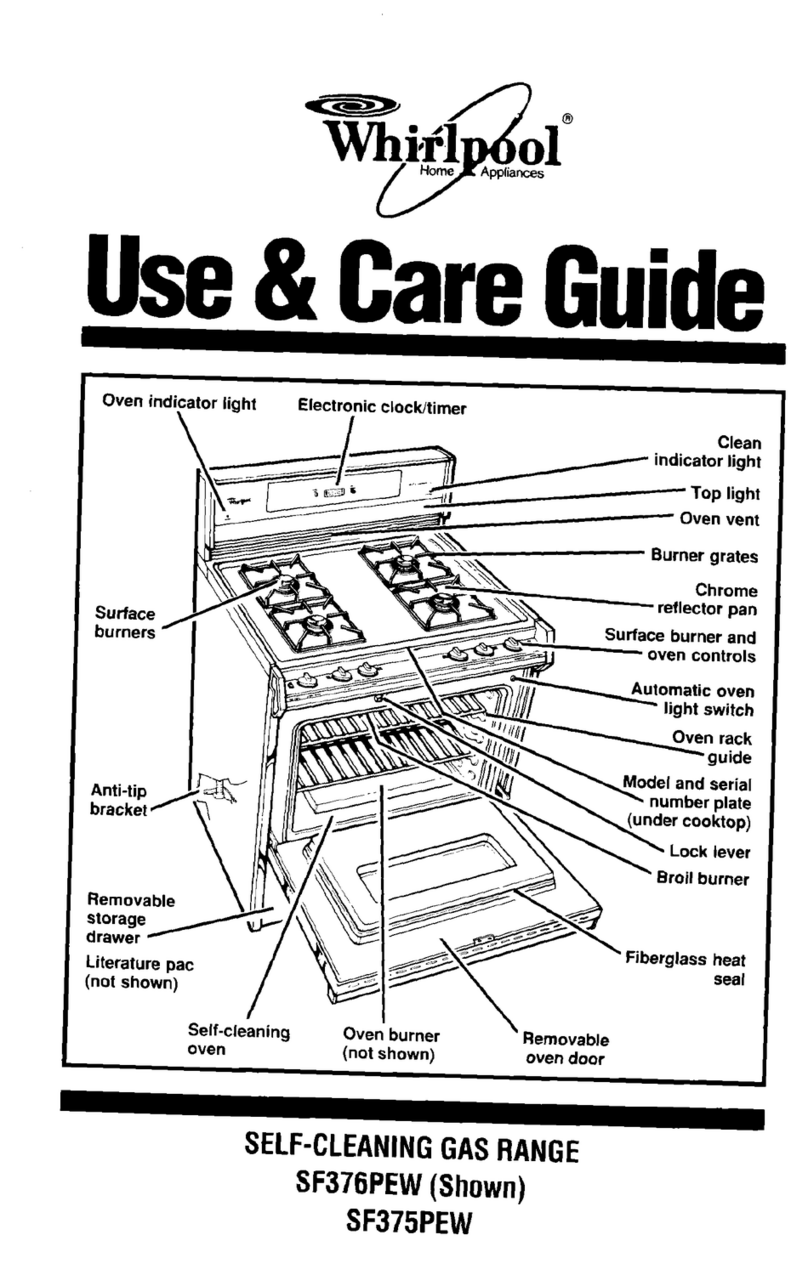 Whirlpool SF375PEW Use and care guide