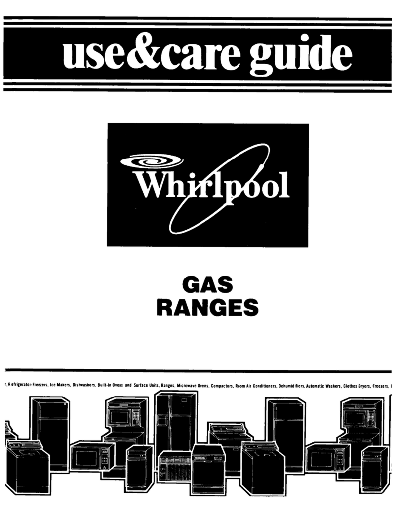 Whirlpool SF335EEPW0 User manual