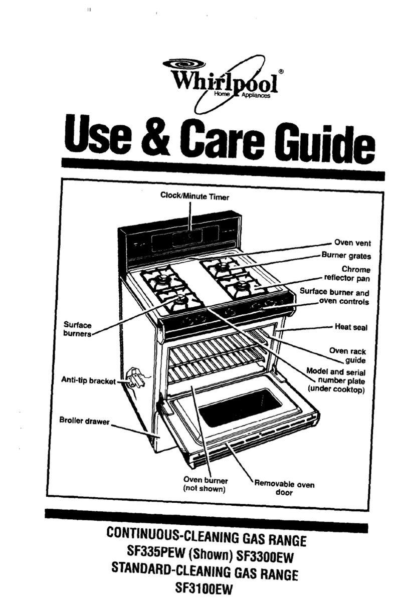 Whirlpool SF335PEW User manual