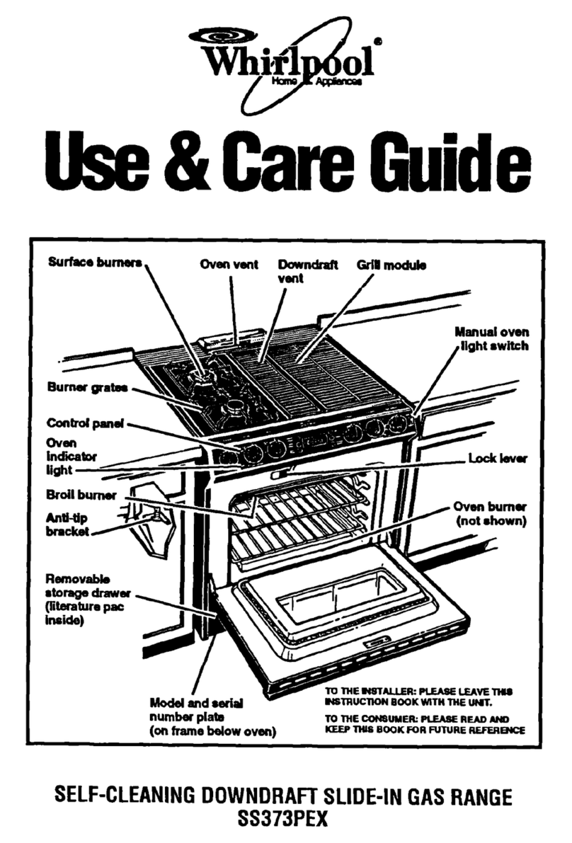 Whirlpool SS373PEX Use and care guide
