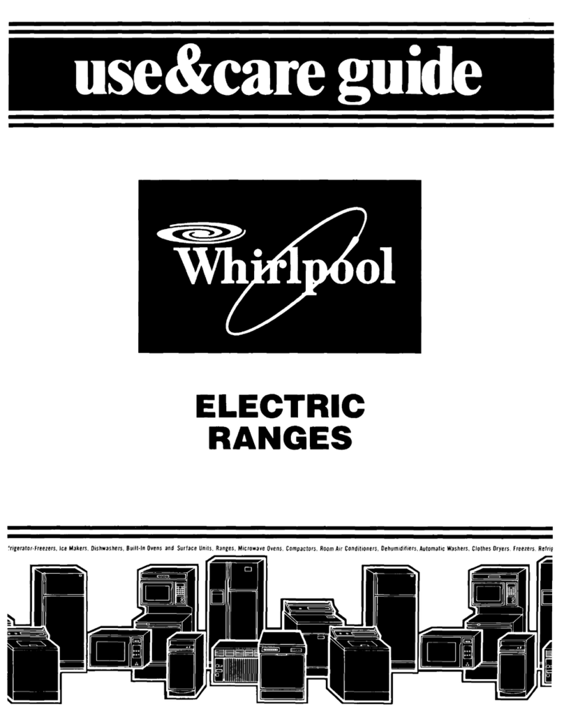 Whirlpool Supreme RF0100XKW0 Use and care guide Whirlpool Supreme RF0100XKW0 Use and care guide